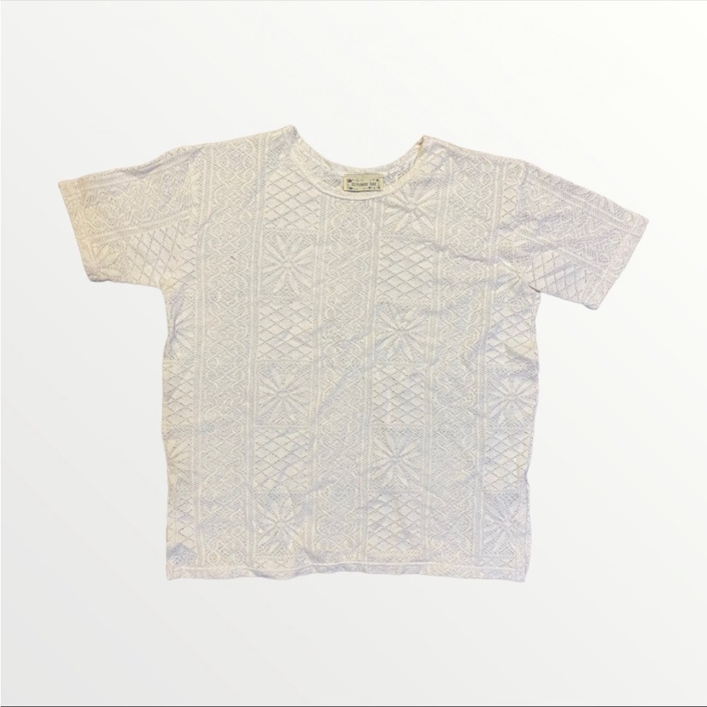 VINTAGE RUNAWAY BAY | Women's White Patterned Tshirt